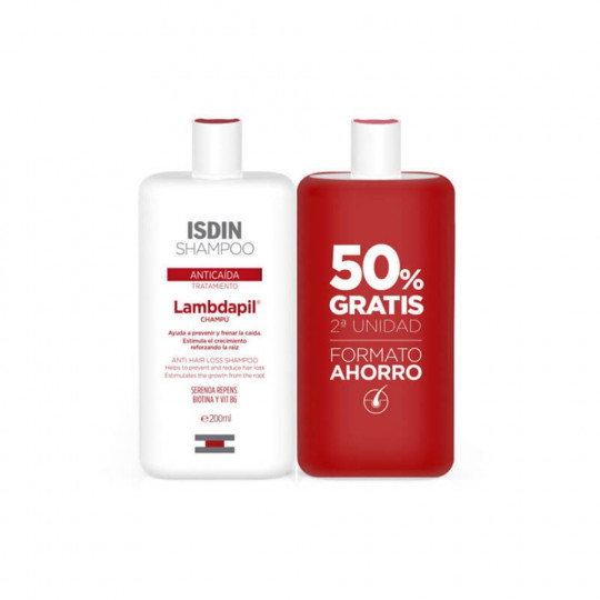 ISDIN LAMBDAPIL CHAMPÚ ANTICAIDA FORMATO AHORRO 2X200 ML