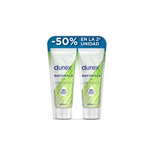 DUREX DUPLO NATURALS INTIMATE LUBRICANTE GEL 2 X 100 ML 50%