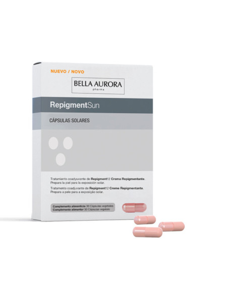 BELLA AURORA PACK REPIGMENT 12 PLUS CREMA + REPIGMENT SUN 30 CÁPSULAS DE REGALO