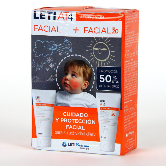 LETI AT4 CREMA FACIAL DUPLO SPF 20+ 
 50 ML