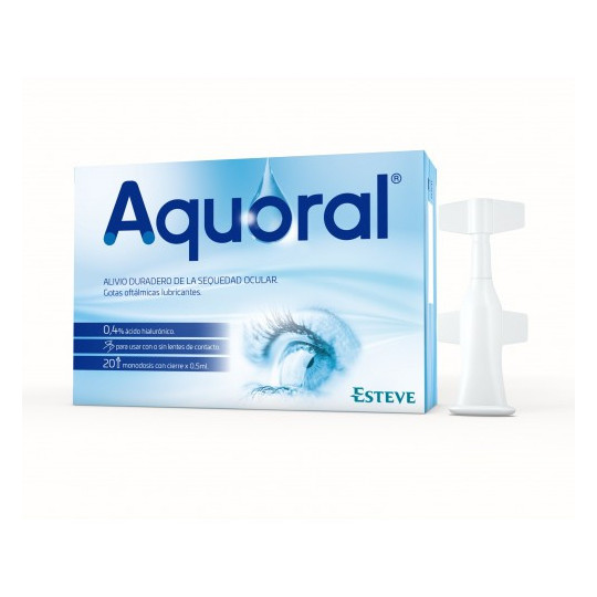 AQUORAL GOTAS OFTÁLMICAS LUBRICANTES 20 MONODOSIS DE 0,5 ML