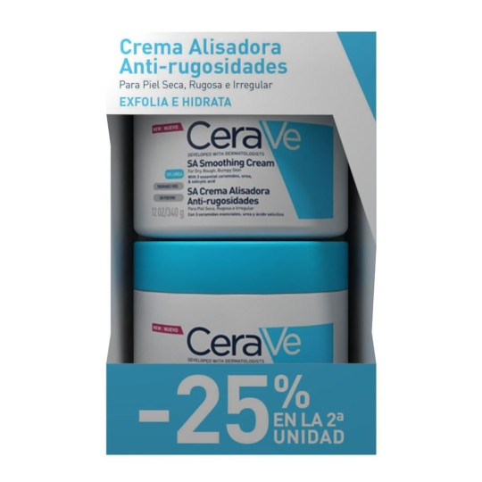 CERAVE DUPLO SA CREMA ALISADORA ANTI-RRUGOSIDADES 2 X 340 G