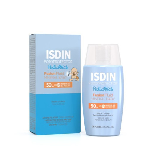 ISDIN FOTOPROTECTOR PEDIATRICS FUSION FLUID MINERAL BABY  SPF 50 50 ML