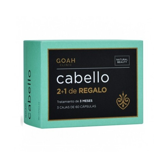 GOAH CABELLO PACK PROMOCIONAL 2+1 3 CAJAS 60 CÁPSULAS