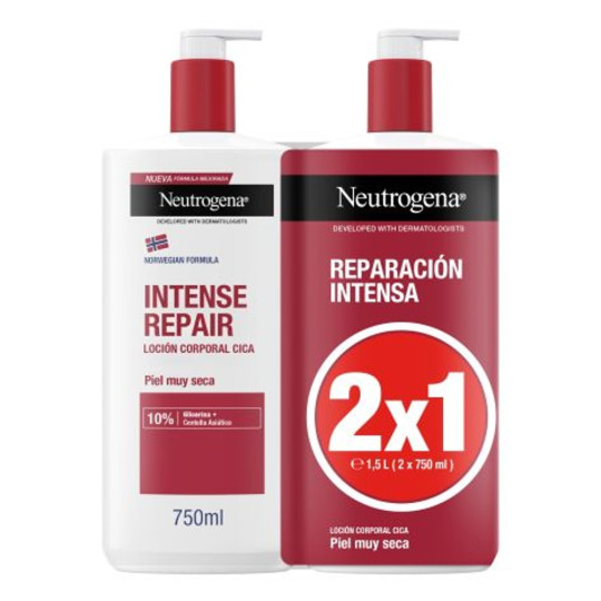 NEUTROGENA LOCION CORPORAL CICA REPARACION INTENSA 2 X 750 ML