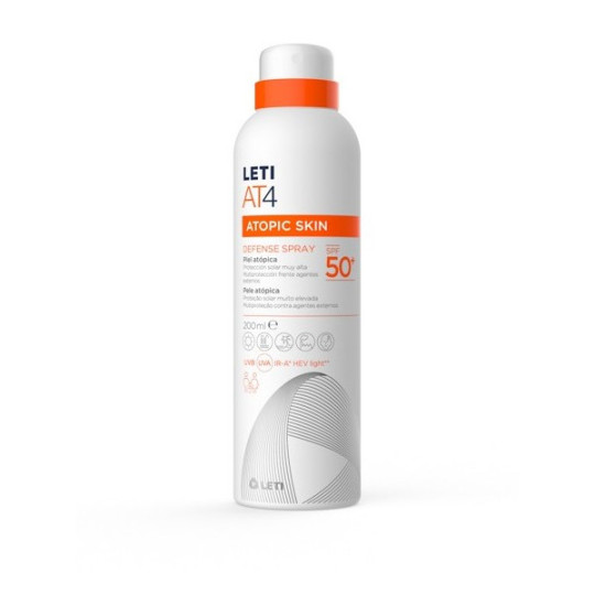 LETI AT4 ATOPIC SKIN DEFENSE SPRAY PROTECCIÓN SOLAR SPF 50+ 200 ML