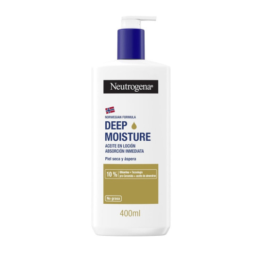 NEUTROGENA HIDRATACION PROFUNDA LOCION EN ACEITE ABSORCION RAPIDA 400 ML