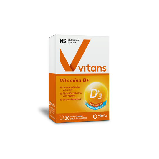 NS VITANS VITAMINA D+ 30 COMP BUCODISPERSABLES