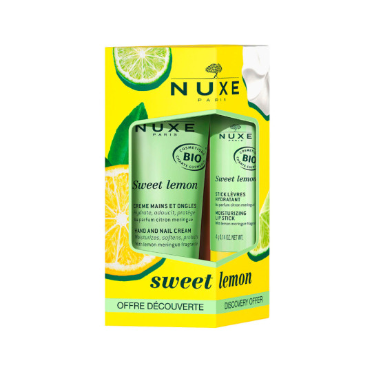 NUXE SWEET LEMON CREMA DE MANOS 30 ML + STICK LABIAL