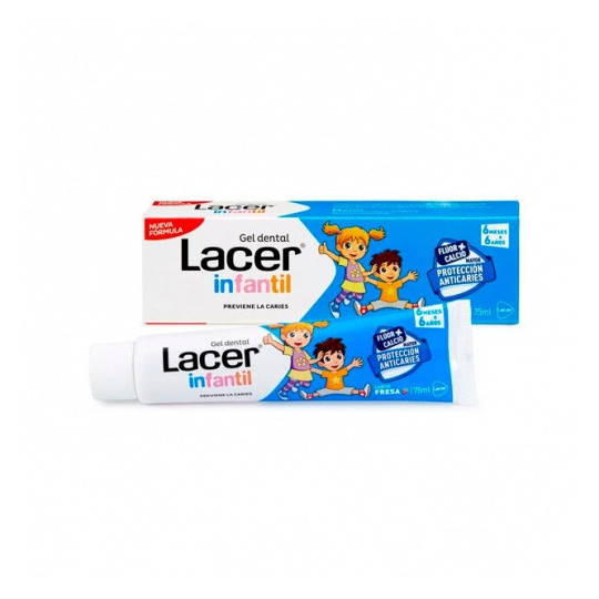 LACER GEL DENTAL INFANTIL FRESA 75 ML