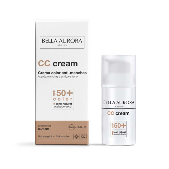 BELLA AURORA PROTECT CREMA COLOR ANTIMANCHAS SPF 50+ PIEL SENSIBLE 30 ML