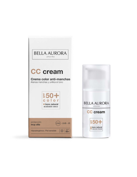 BELLA AURORA PROTECT CREMA COLOR ANTIMANCHAS SPF 50+ PIEL SENSIBLE 30 ML