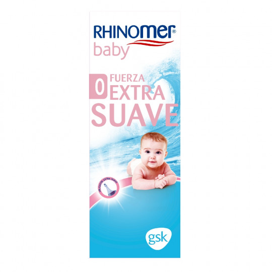 Rhinomer Baby Spray Nasal 100% Agua de Mar Fuerza 0 Extra Suave, 115 ml